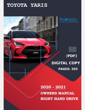 toyota yaris 2020-2021 owners manual